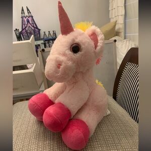 FAB NY Hug Me & Fill Me Jumbo Plush Rainbow Pink Unicorn Money Bank Piggy Bank